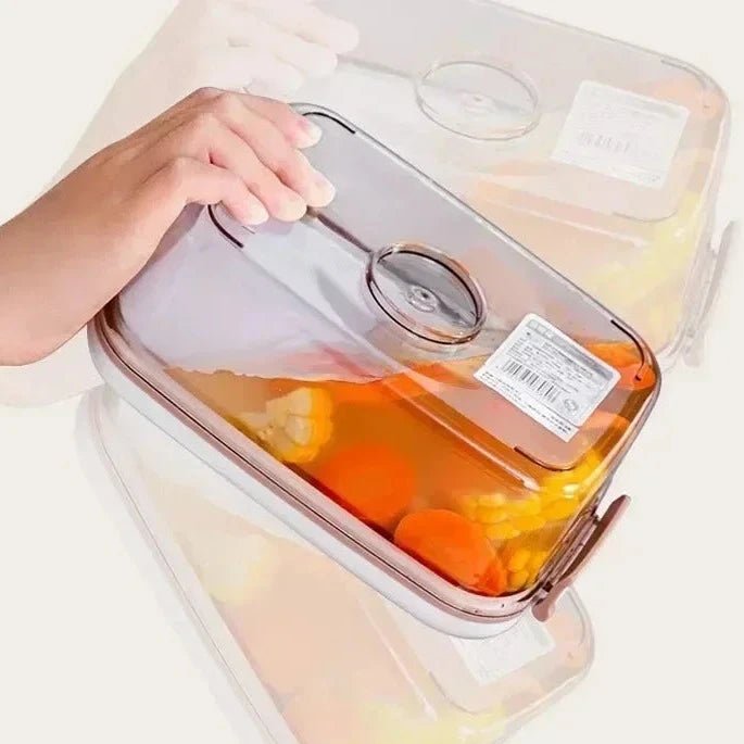 Caixa de Armazenamento de Alimentos à Vácuo - Acompanha Bomba de Vácuo - achatudostore