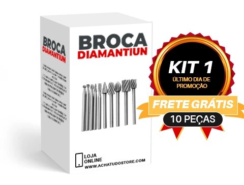 Broca Diamantiun - Broca para Furadeira para escupir Madeira e Metais - achatudostore