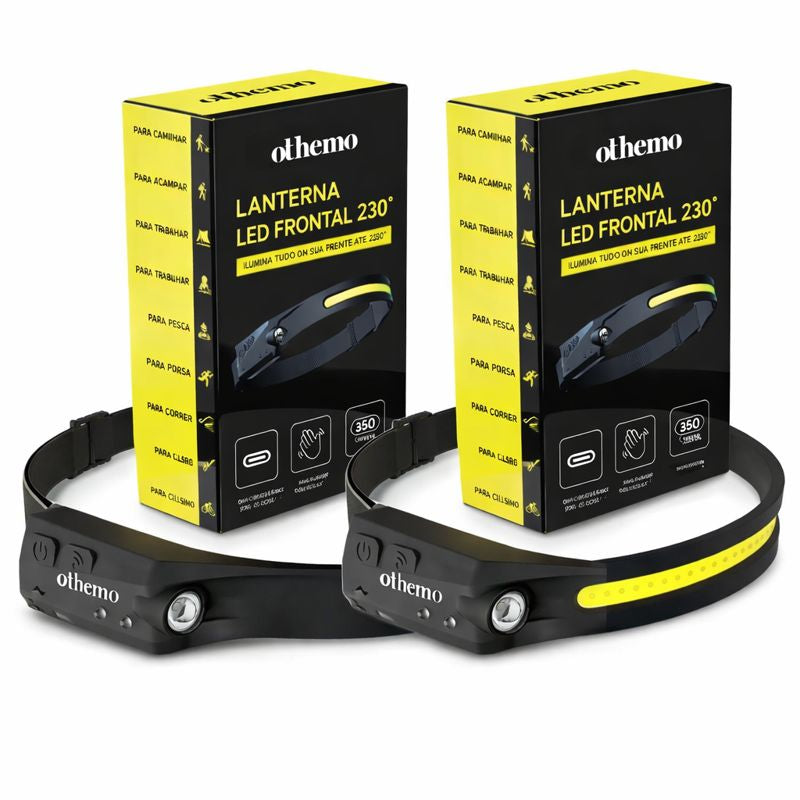 Othemo® 230° - Headlamp Recarregável com sensor de movimento