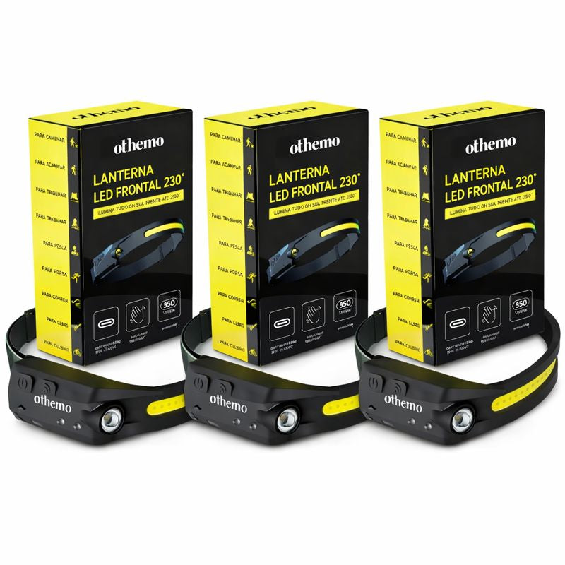 Othemo® 230° - Headlamp Recarregável com sensor de movimento