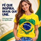 Camisa Brasil Patriota Feminina - Edição Limitada 2026