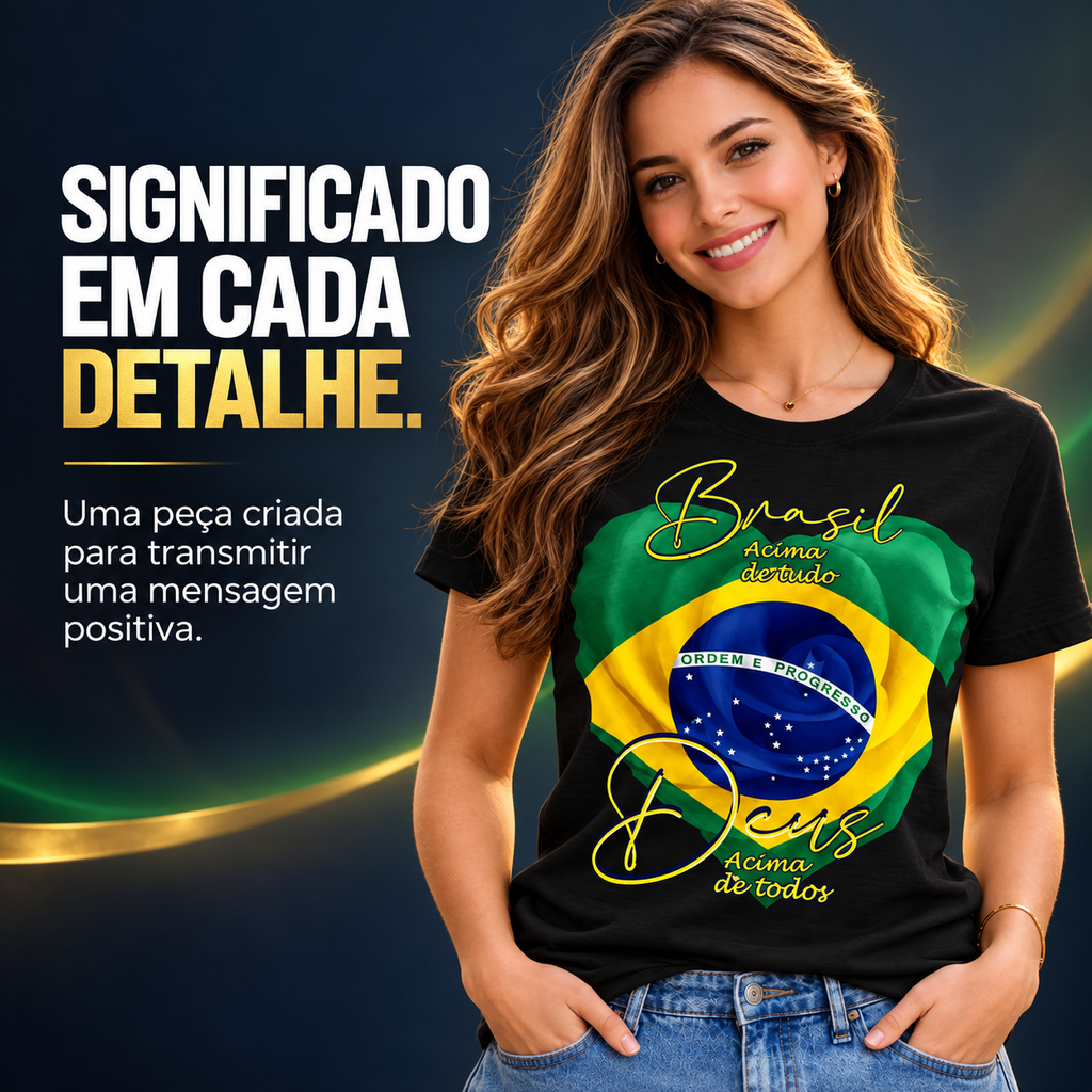Camisa Brasil Patriota Feminina - Edição Limitada 2026