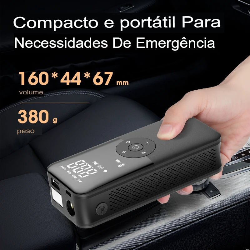 Bomba de Ar Portátil Digital Sem Fio para Pneus de Carros, bicicletas etc - achatudostore