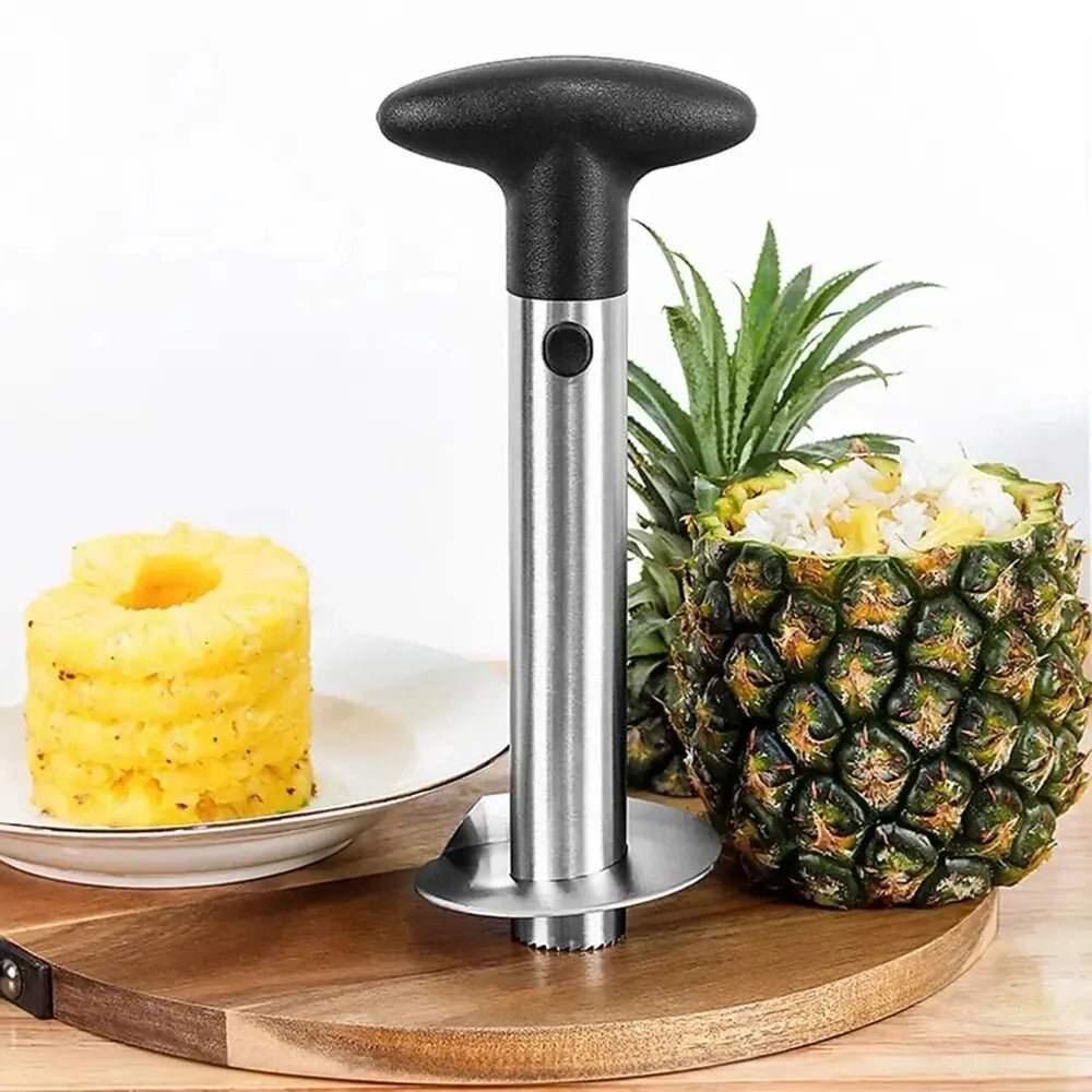 Descascador Prático de Abacaxi Inox - achatudostore