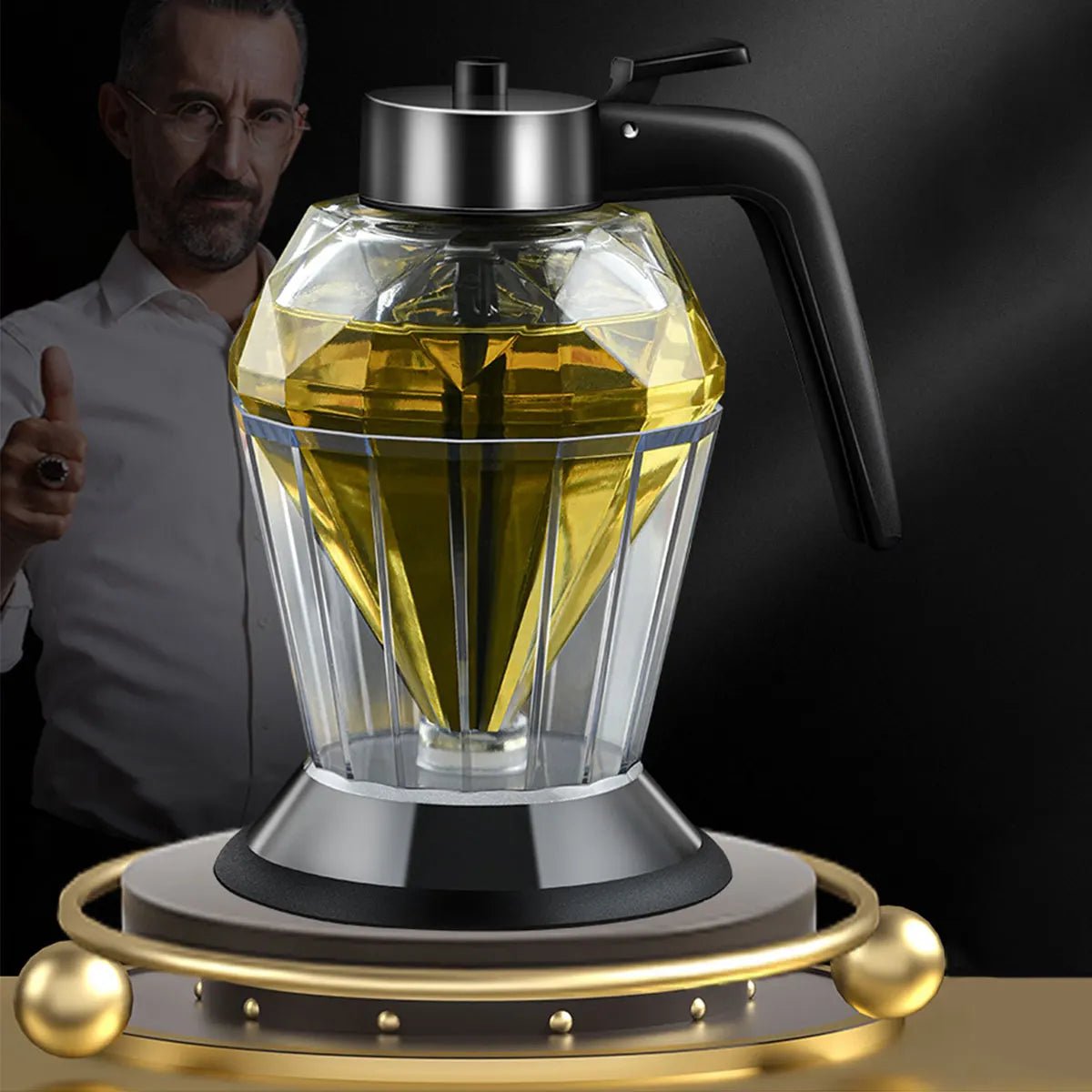 Dispensador de Óleo Formato Diamante - achatudostore