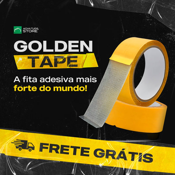 Golden Tape - Fita Adesiva dupla face de Malha Mesh Fiber - achatudostore