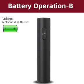 Kit Abridor de Vinho Elétrico - Edição Black Limitada - achatudostore