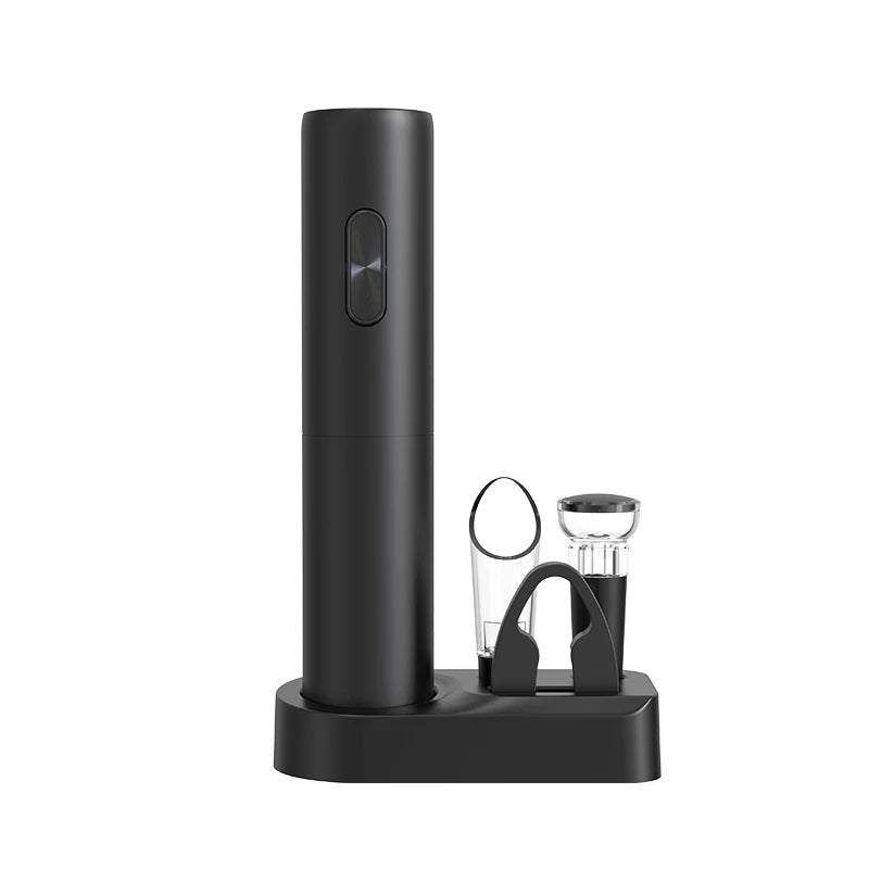 Kit Abridor de Vinho Elétrico - Edição Black Limitada - achatudostore