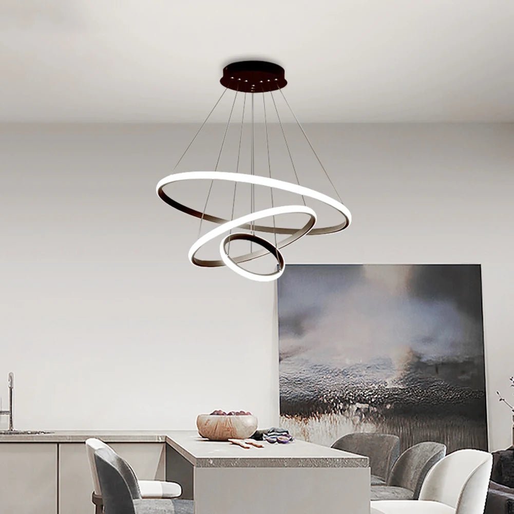 Pendente Torcido Luxuoso Nórdico Ajustável LED com alto brilho - achatudostore