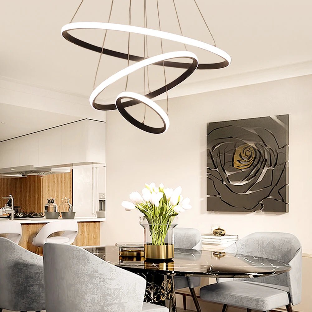 Pendente Torcido Luxuoso Nórdico Ajustável LED com alto brilho - achatudostore