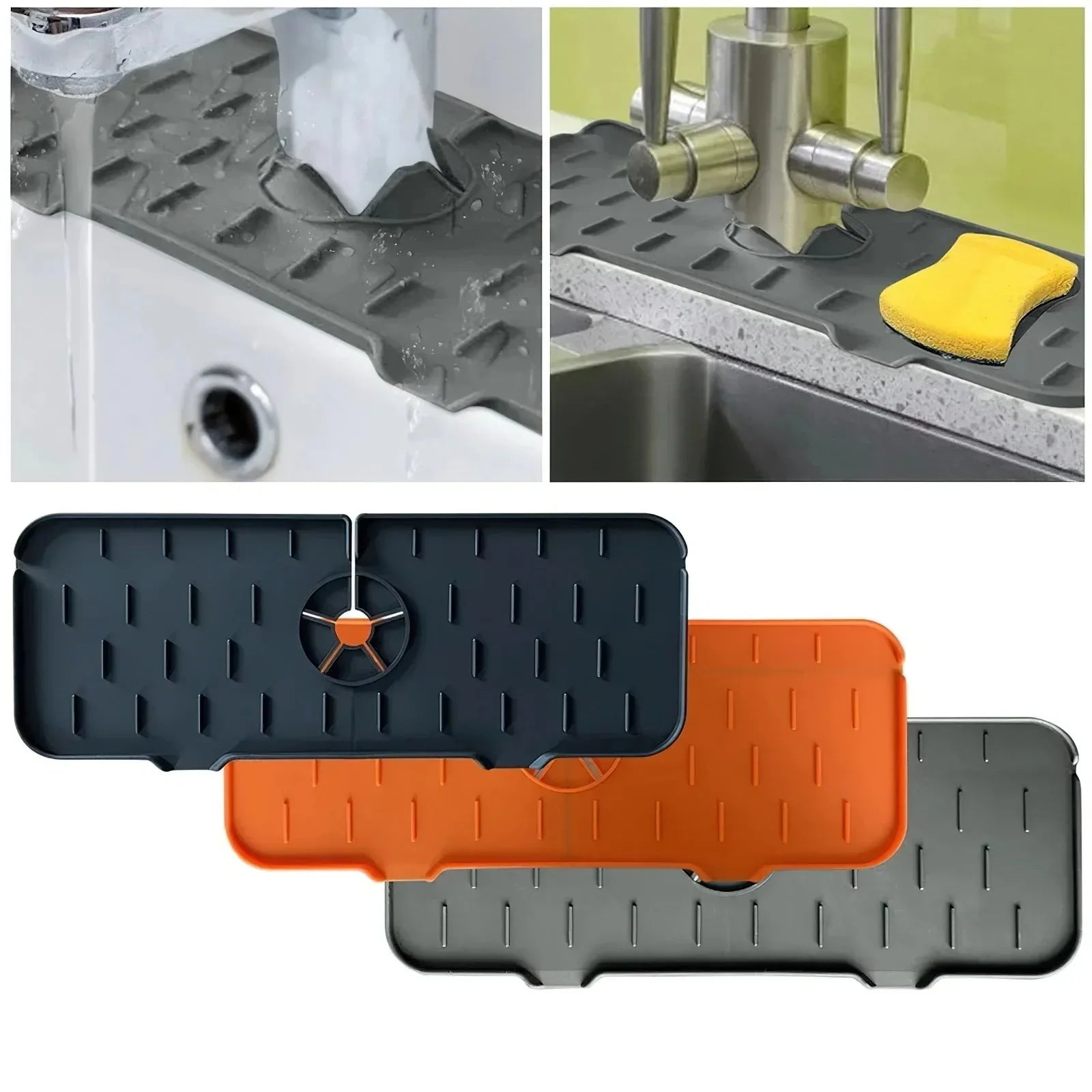 ProtecSplash - Tapete Absorvente de Silicone para Torneira - achatudostore