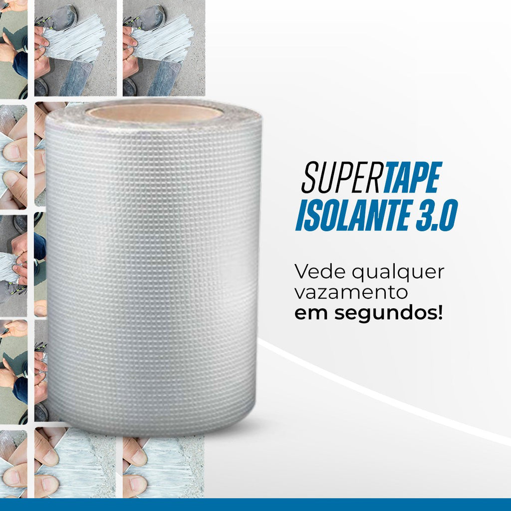 Super Tape Isolante 3.0 - Fita Adesiva de Vedação para Reparos de Vazamento de água - achatudostore
