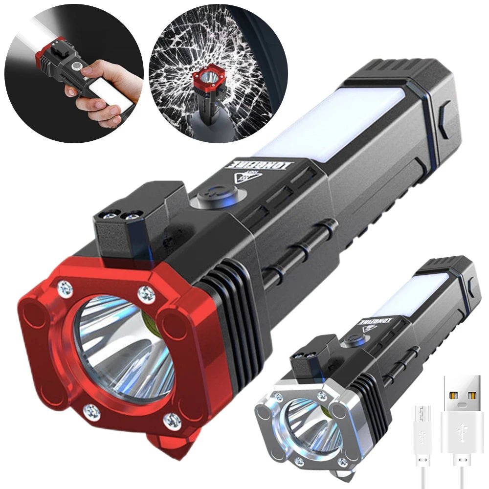 TitanForce X4 - Lanterna Tática Multifuncional 4 em 1 - achatudostore