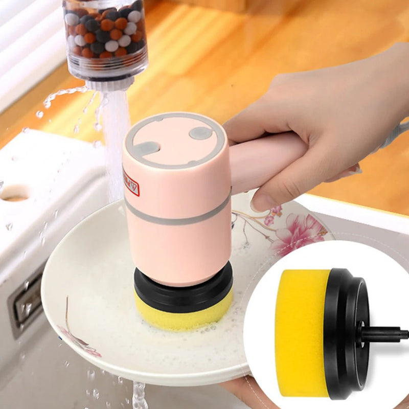 TurboScrub Max - Escova de Limpeza Elétrica Multifuncional Doméstica Recarregável - achatudostore
