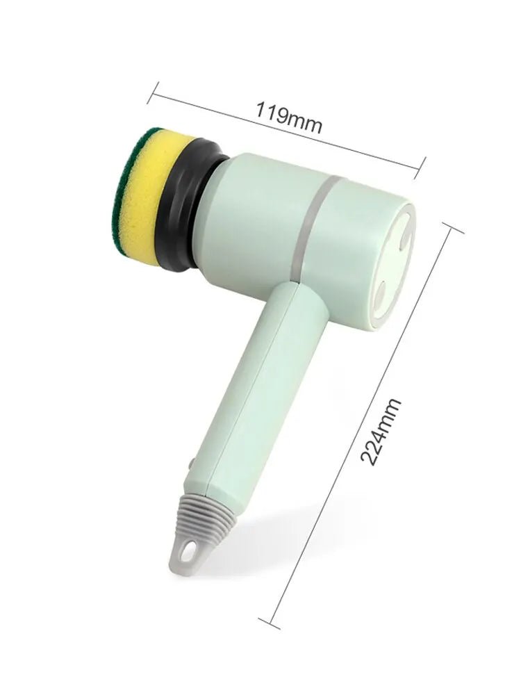 TurboScrub Max - Escova de Limpeza Elétrica Multifuncional Doméstica Recarregável - achatudostore