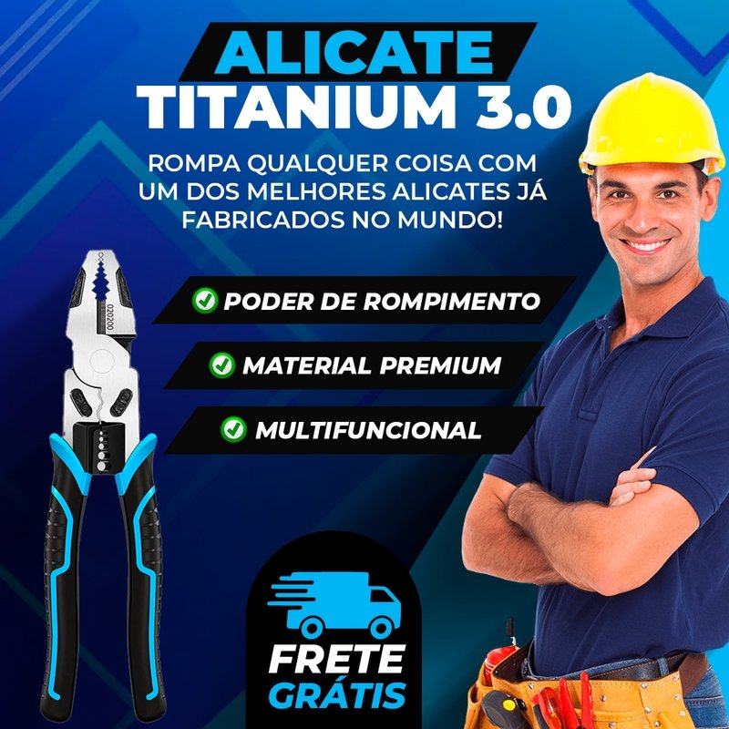 Alicate Titanium 3.0 - Alicate Resitente para quebrar correntes e cadeados - achatudostore