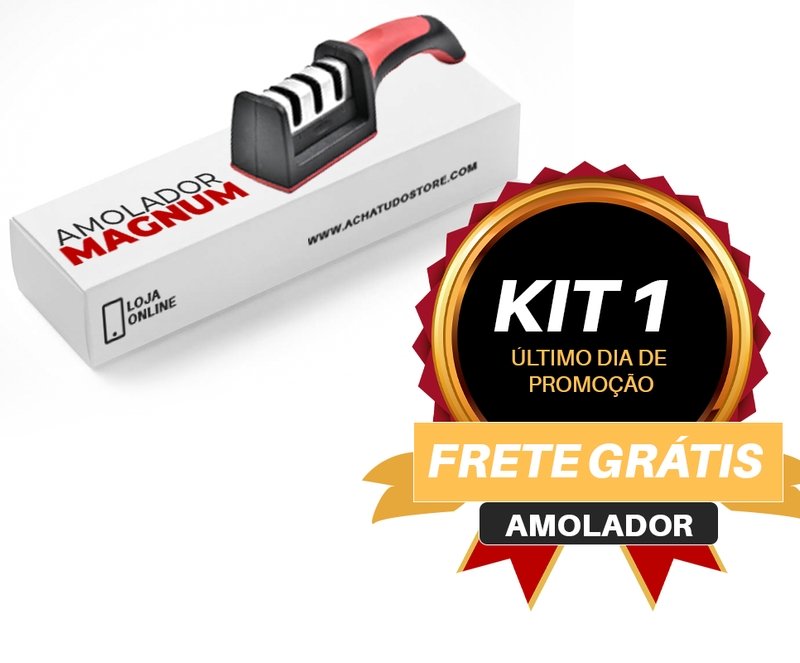 Amolador de Facas 3 em 1 Magnum - Amolador para facas 3 etapas, 3 em 1 - achatudostore