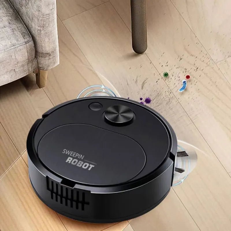 Aspirador de pó robô varredor USB 3 em 1 inteligente sem fio - achatudostore
