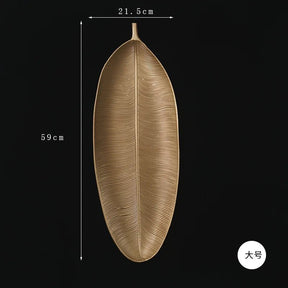 Bandeja Decorativa Nórdica em Forma de frutas e folha - achatudostore