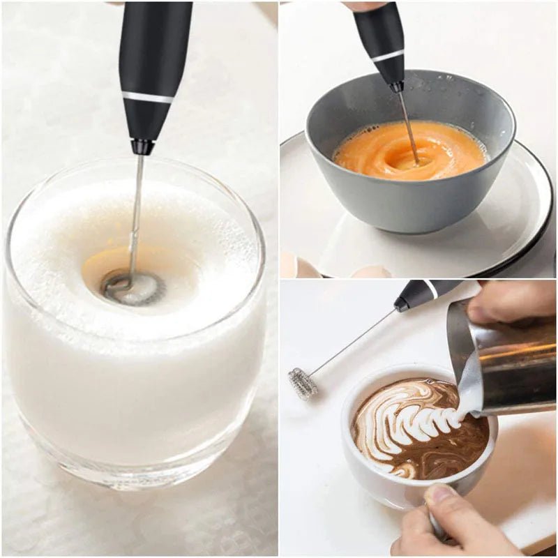 Batedor elétrico portátil para Leite, café, misturar alimentos - achatudostore