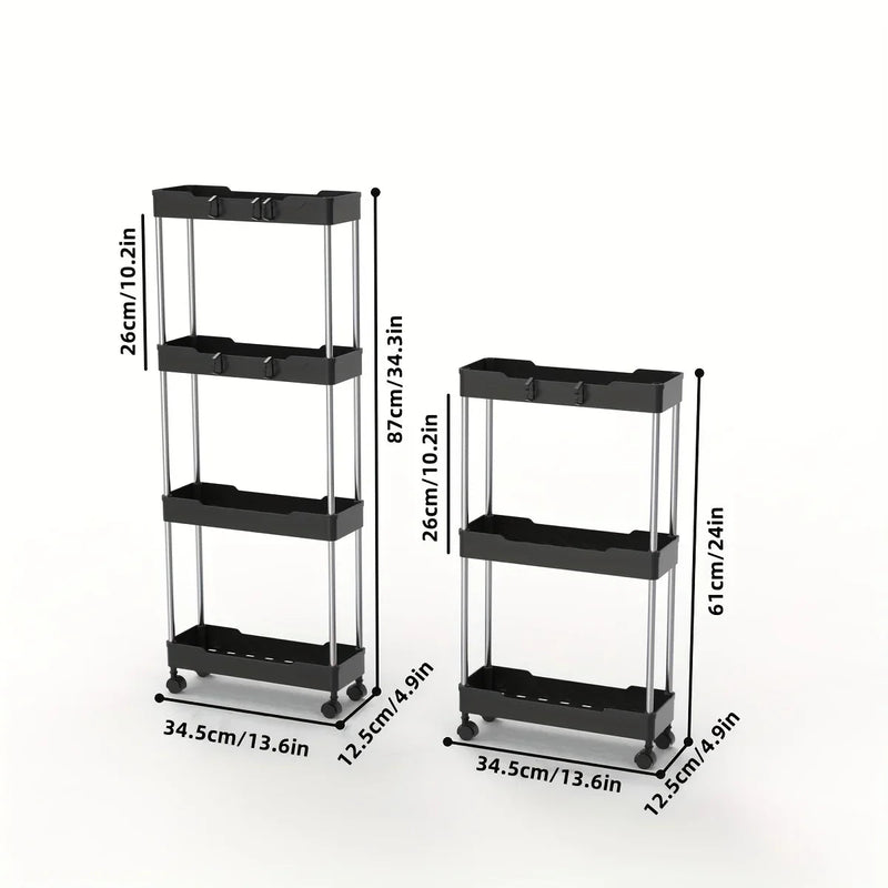 Carrinho de rolamento multifuncional com 3 ou 4 levels. - achatudostore