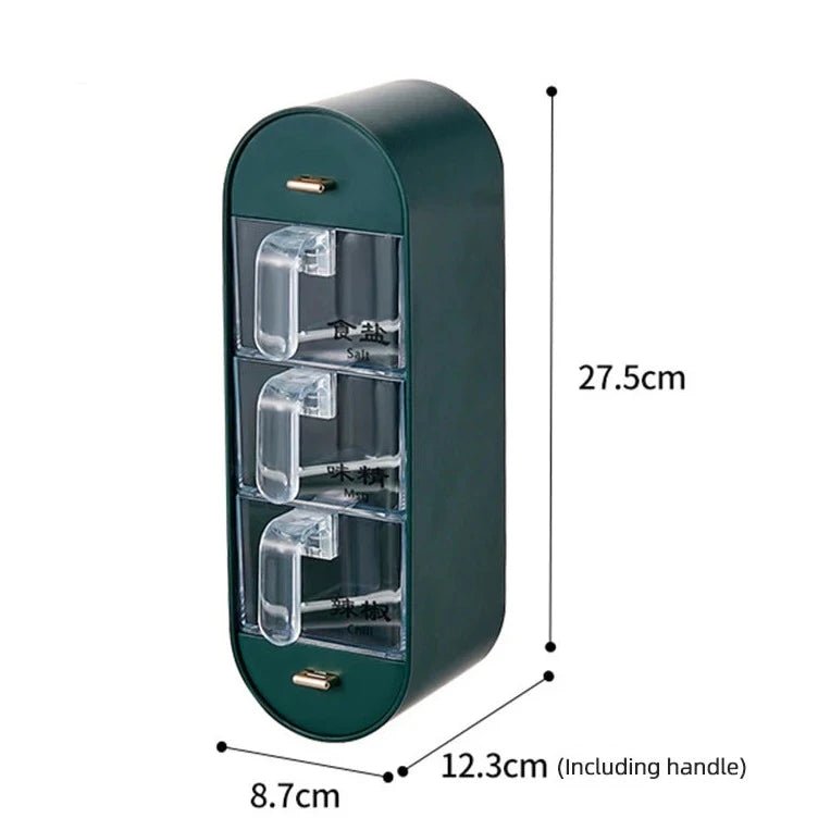 Compre 1 e Leve 2 - Porta-Tempero de Parede com 5 Compartimentos - achatudostore