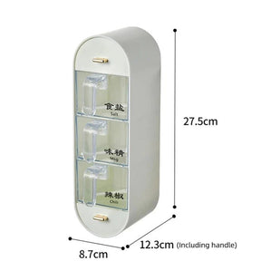 Compre 1 e Leve 2 - Porta-Tempero de Parede com 5 Compartimentos - achatudostore