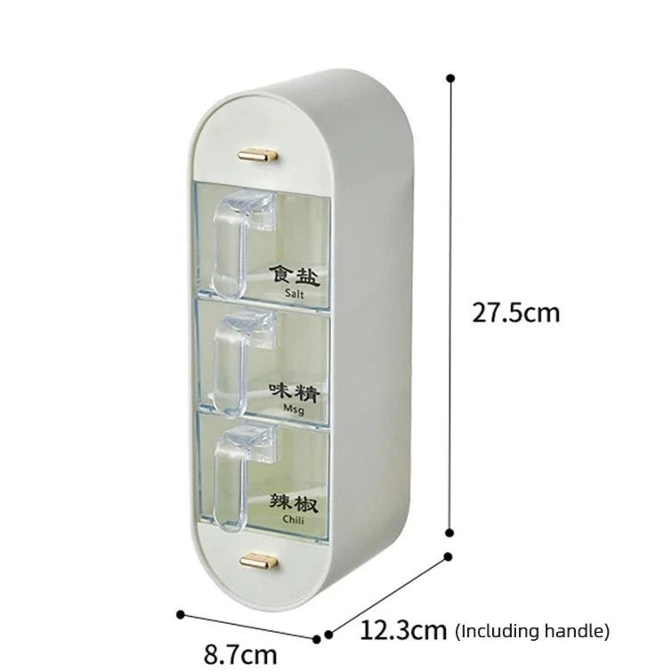 Compre 1 e Leve 2 - Porta-Tempero de Parede com 5 Compartimentos - achatudostore