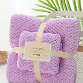 Conjunto de Toalhas em Microfibra Absorvente - Toalha de rosto e toalha de banho - achatudostore