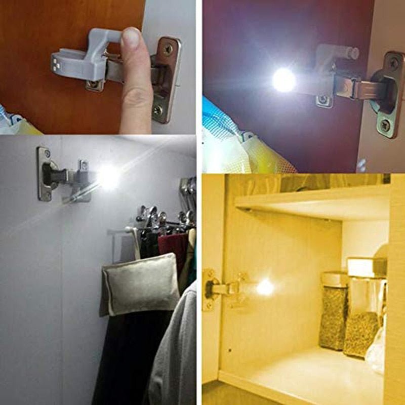 Dobradiça LED - Sensor Inteligente com Luz Led para Dobradiças - achatudostore