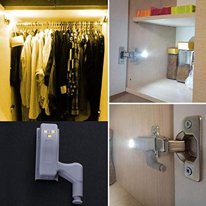 Dobradiça LED - Sensor Inteligente com Luz Led para Dobradiças - achatudostore