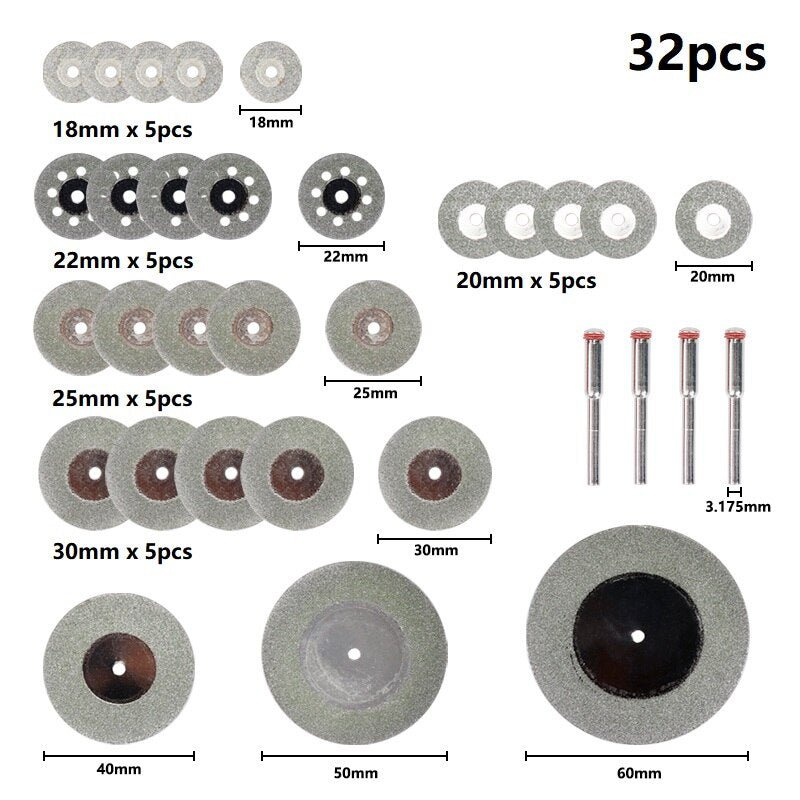 Easy Cut 3.0 - Kit discos para Furadeira 32 peças - achatudostore