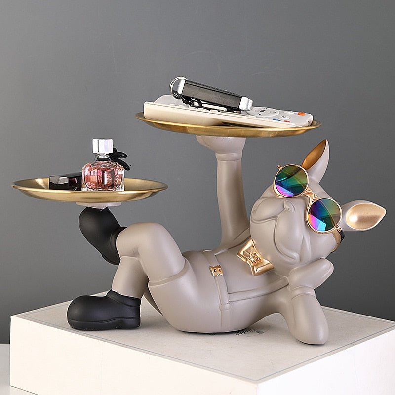 Escultura Decorativa Bulldog Descolado - achatudostore