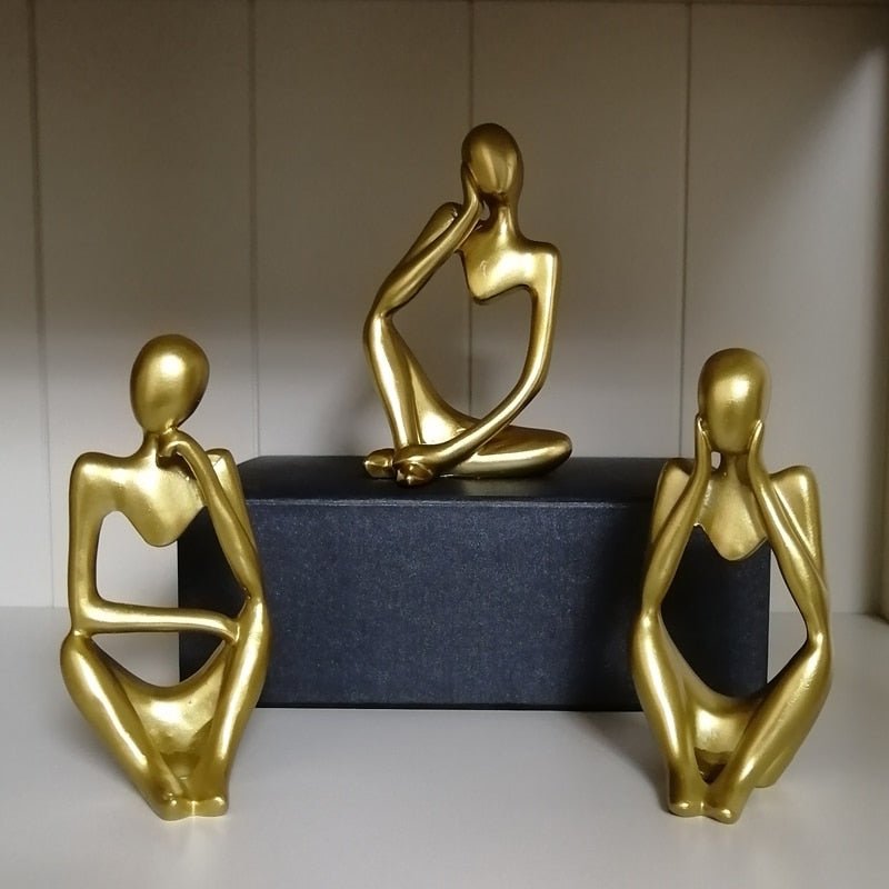 Escultura Decorativa Moderna O pensador - achatudostore