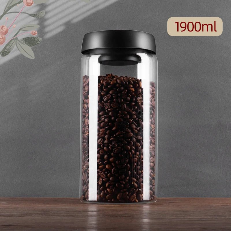 Frasco de Vidro para Café com Vedação a Vácuo - achatudostore