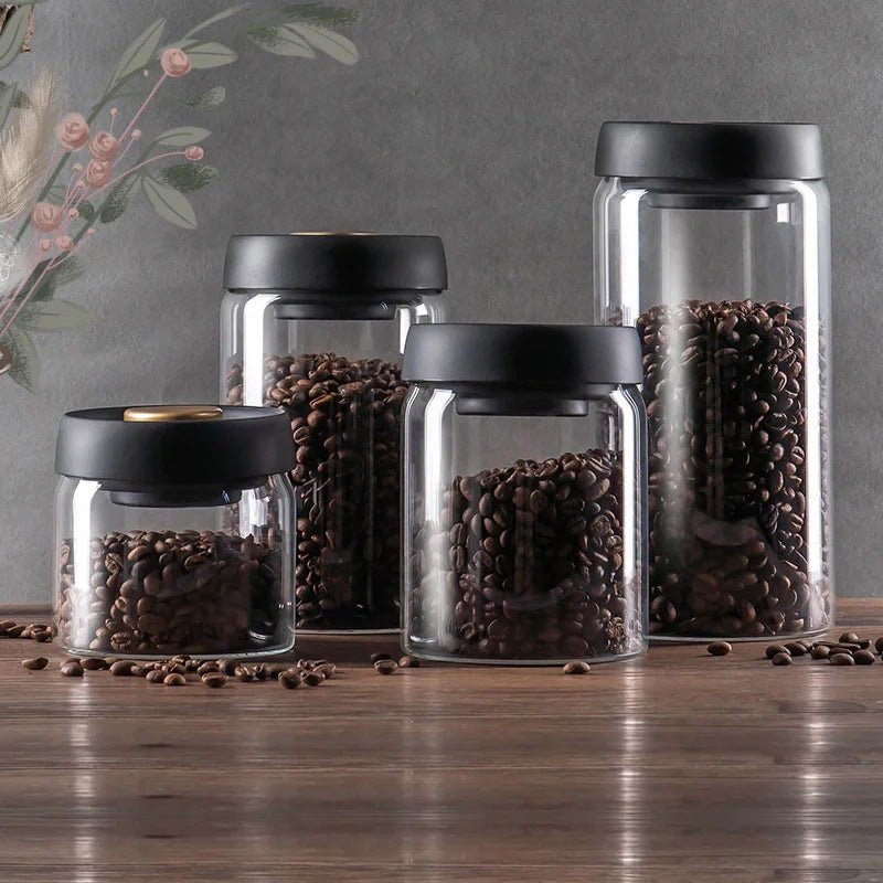 Frasco de Vidro para Café com Vedação a Vácuo - achatudostore