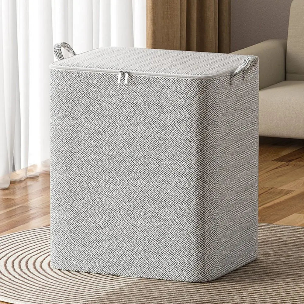 Kit com 3 Sacos organizadores em TNT para Edredons com Tampa, Zíper e Dobrável À prova de Poeira - achatudostore