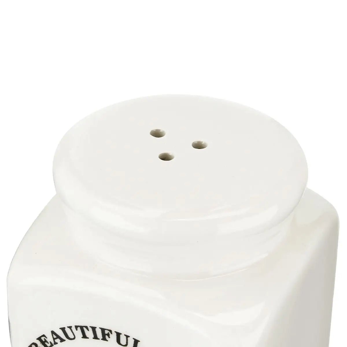 Kit com 4x Pote de tempero de cerâmica com tampa de cortiça - achatudostore