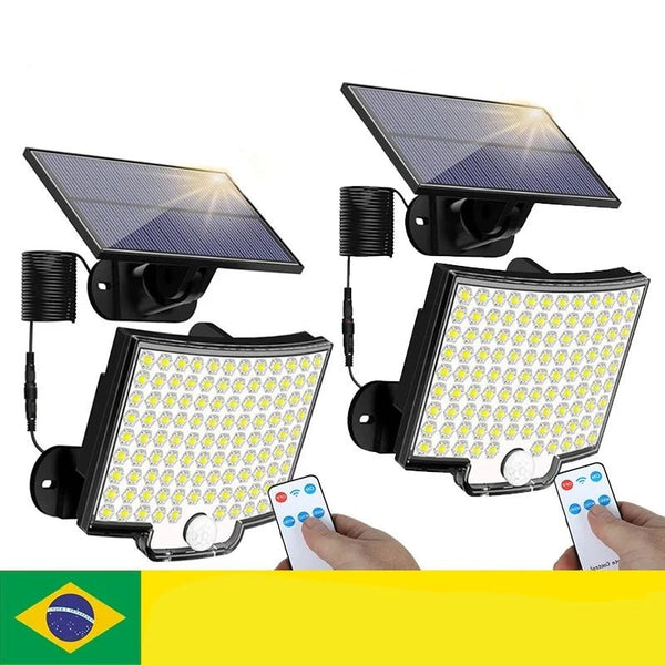 Lâmpada Solar 106 Leds - Sensor de movimento incluso - achatudostore