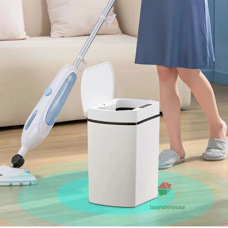Lixeira inteligente para Banheiro com sensor automático, - achatudostore