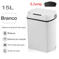 Lixeira inteligente para Banheiro com sensor automático, - achatudostore