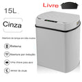 Lixeira inteligente para Banheiro com sensor automático, - achatudostore