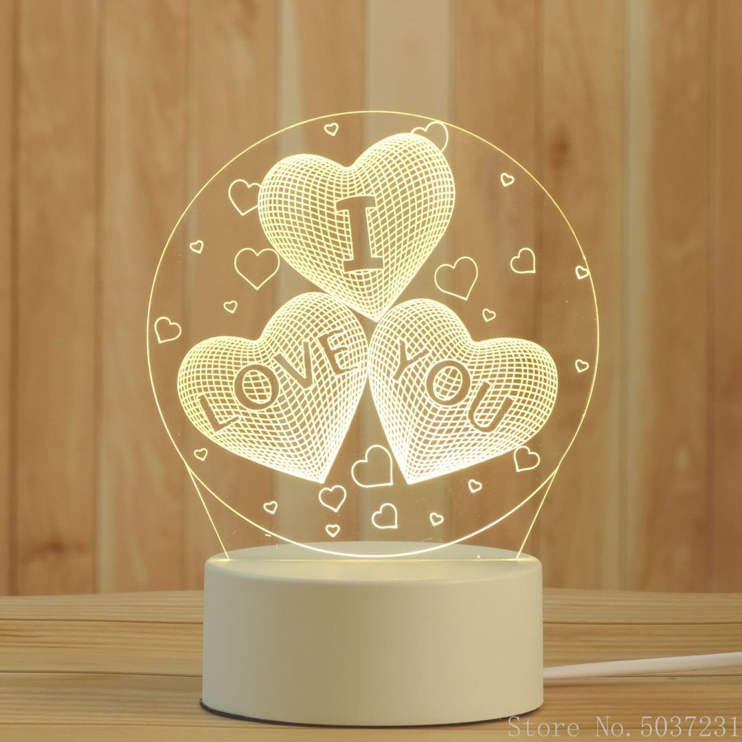 Luminária 3D - Luminárias LED Decorativas 3D - achatudostore