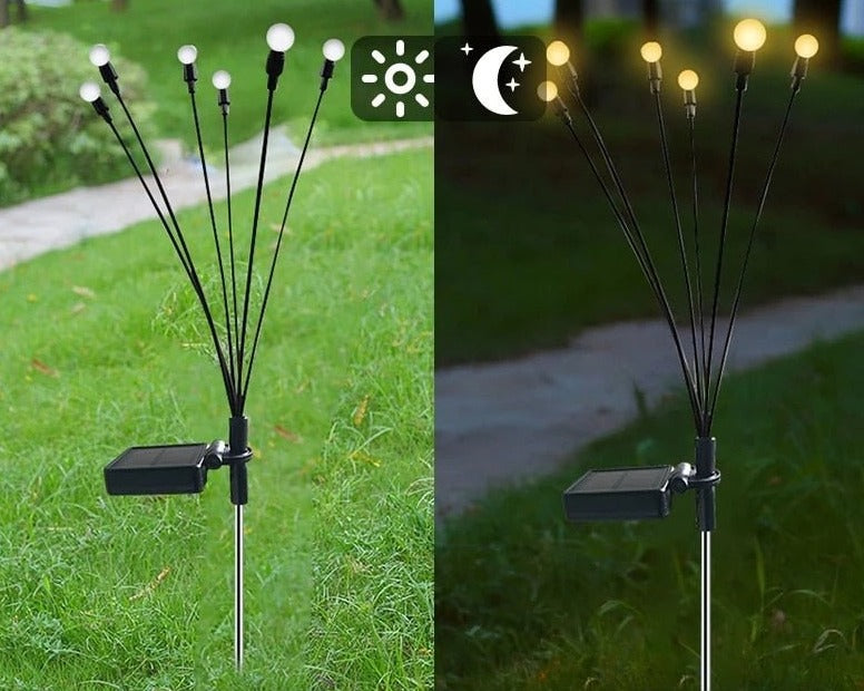 Luz de Jardim FireFly movida a Energia solar - achatudostore