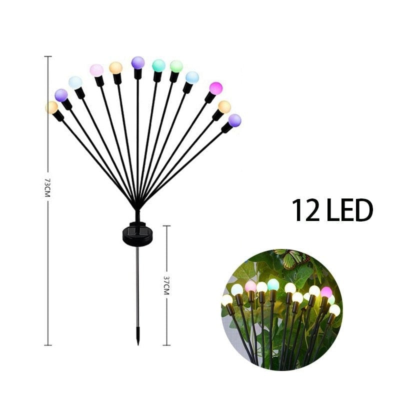 Luz de Jardim FireFly movida a Energia solar - achatudostore