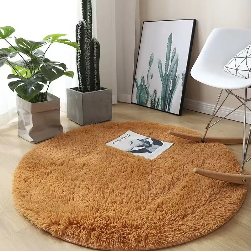 Tapete macio e felpudo para decoração de sala de estar - achatudostore