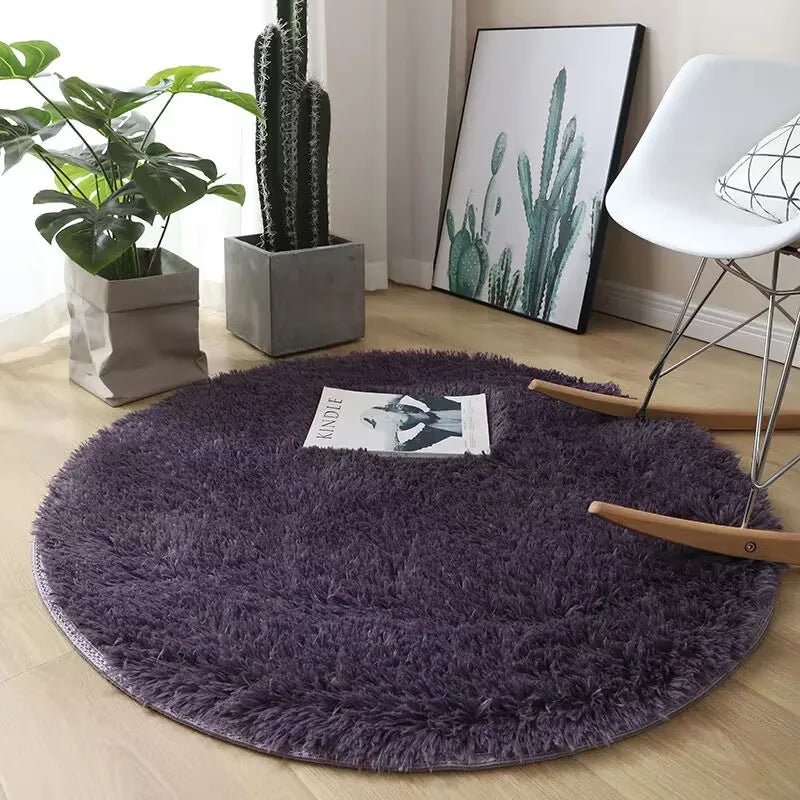 Tapete macio e felpudo para decoração de sala de estar - achatudostore