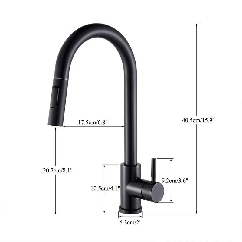 Torneira Gourmet para Cozinha Retrátil com 2 Modos - achatudostore