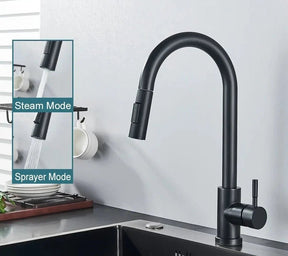 Torneira Gourmet para Cozinha Retrátil com 2 Modos - achatudostore