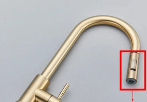 Torneira Gourmet Pata Cozinha Simple Gold - achatudostore